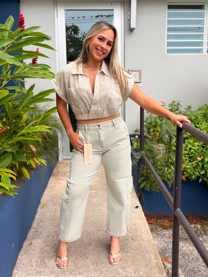 Almond Barrel Jeans