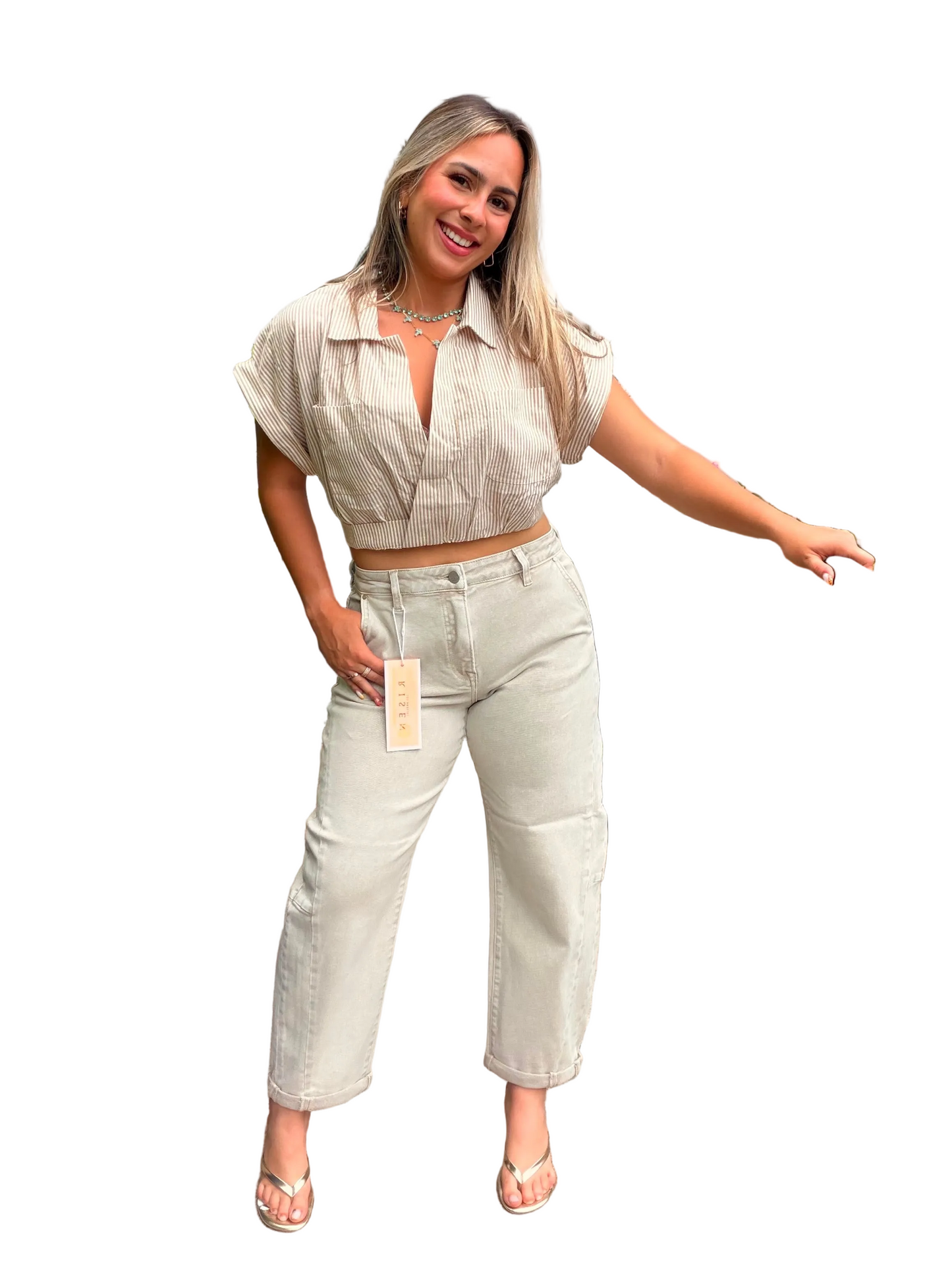 Almond Barrel Jeans
