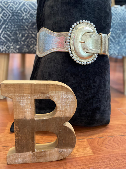 Statement buckle belt