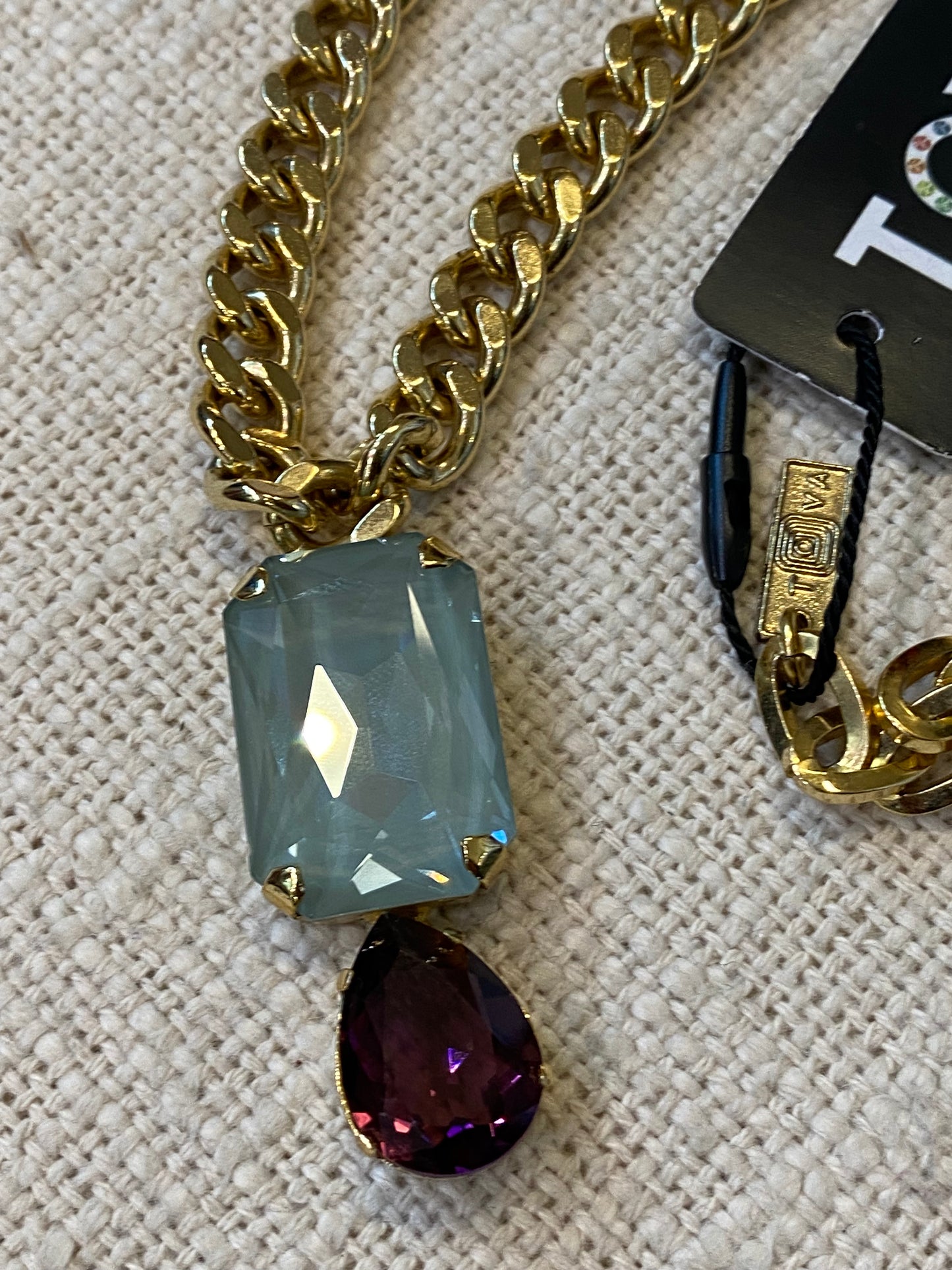 TOVA Ashe 2 Stone Necklace