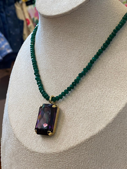 TOVA Tammy Necklace Amethyst