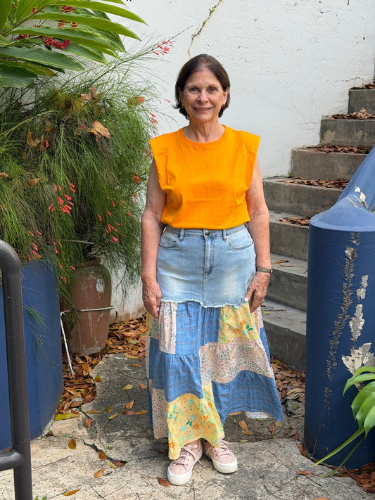 Luisa Patchwork Skirt