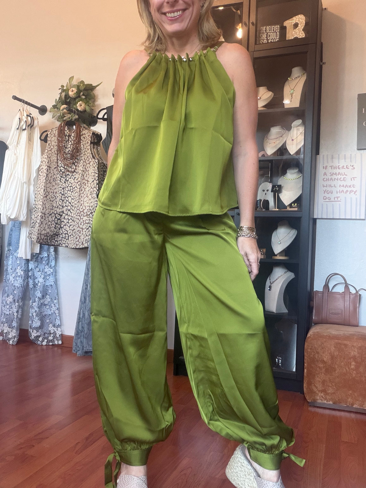 Eliza Satin Pants