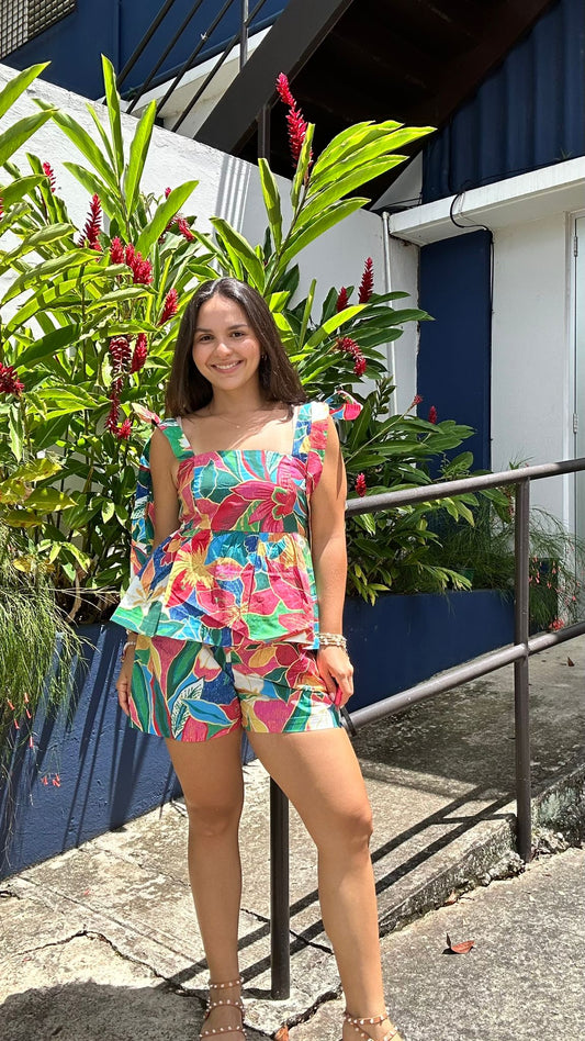 Floral Vivid Top