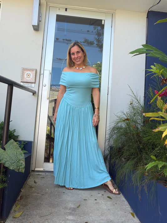 Sky blue dress