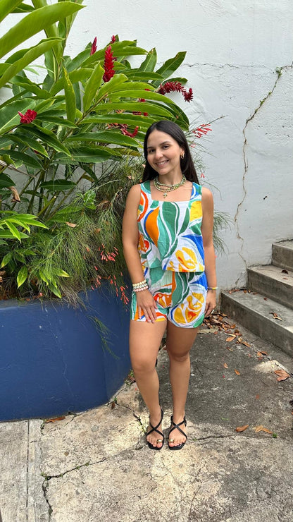 Ite tropicaleo short set