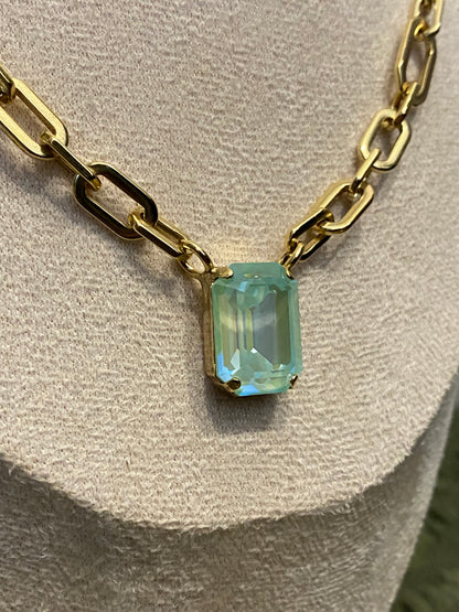 TOVA Dereka Necklace in Mint