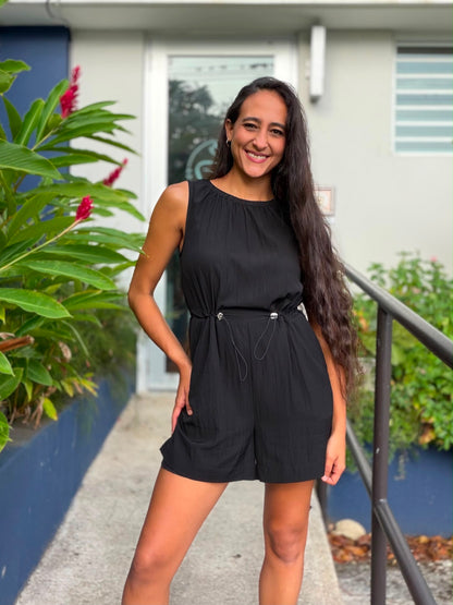 Nina Black Romper