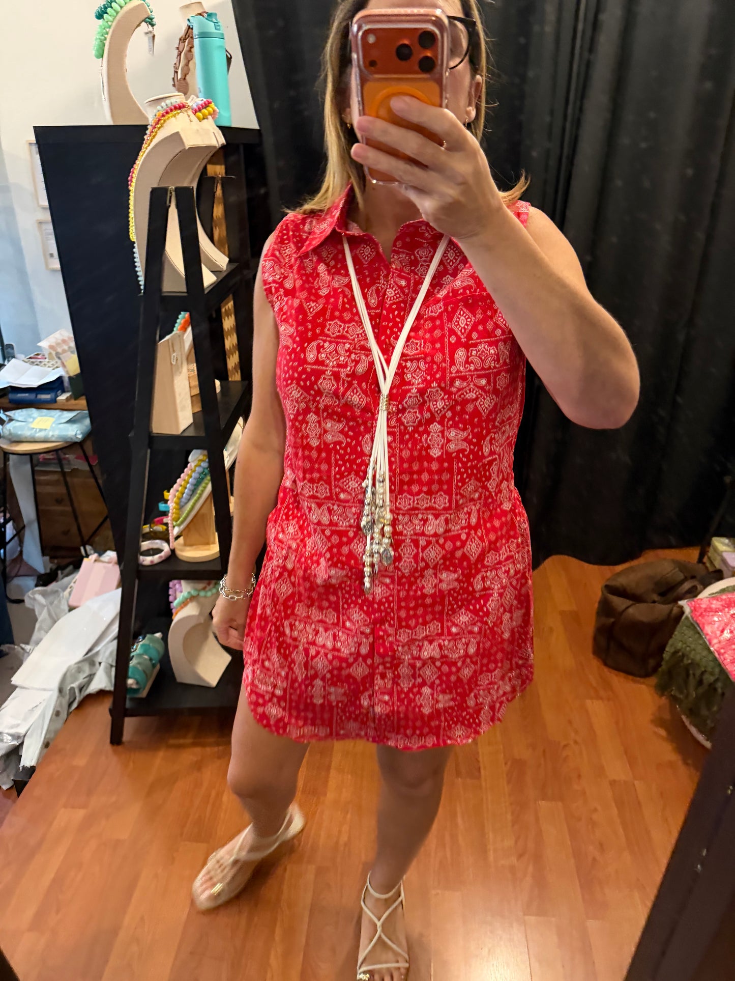 Red Bandana Romper