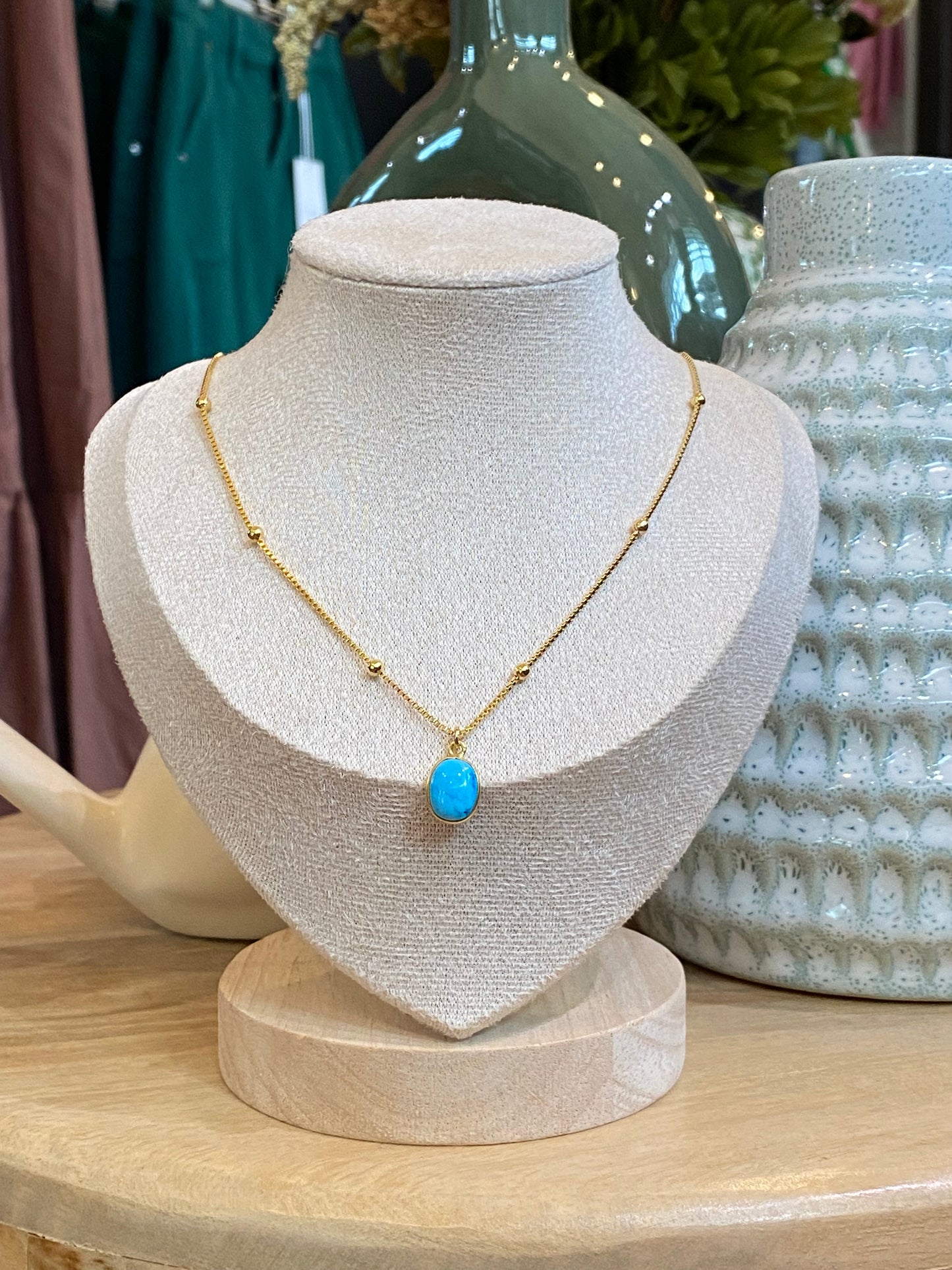 Indigo- Tortola Necklace in Turquoise