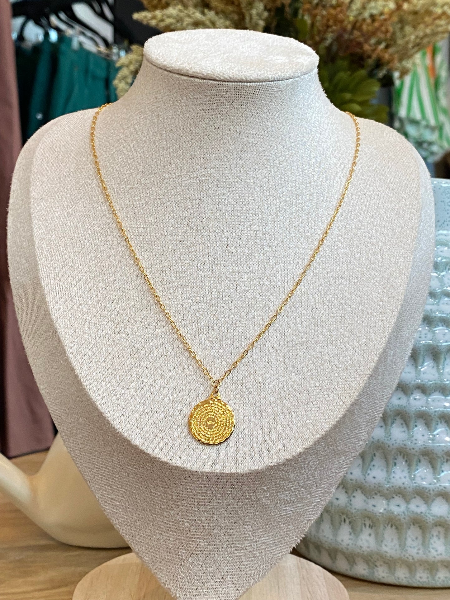 Indigo- Padre Nuestro Med Necklace