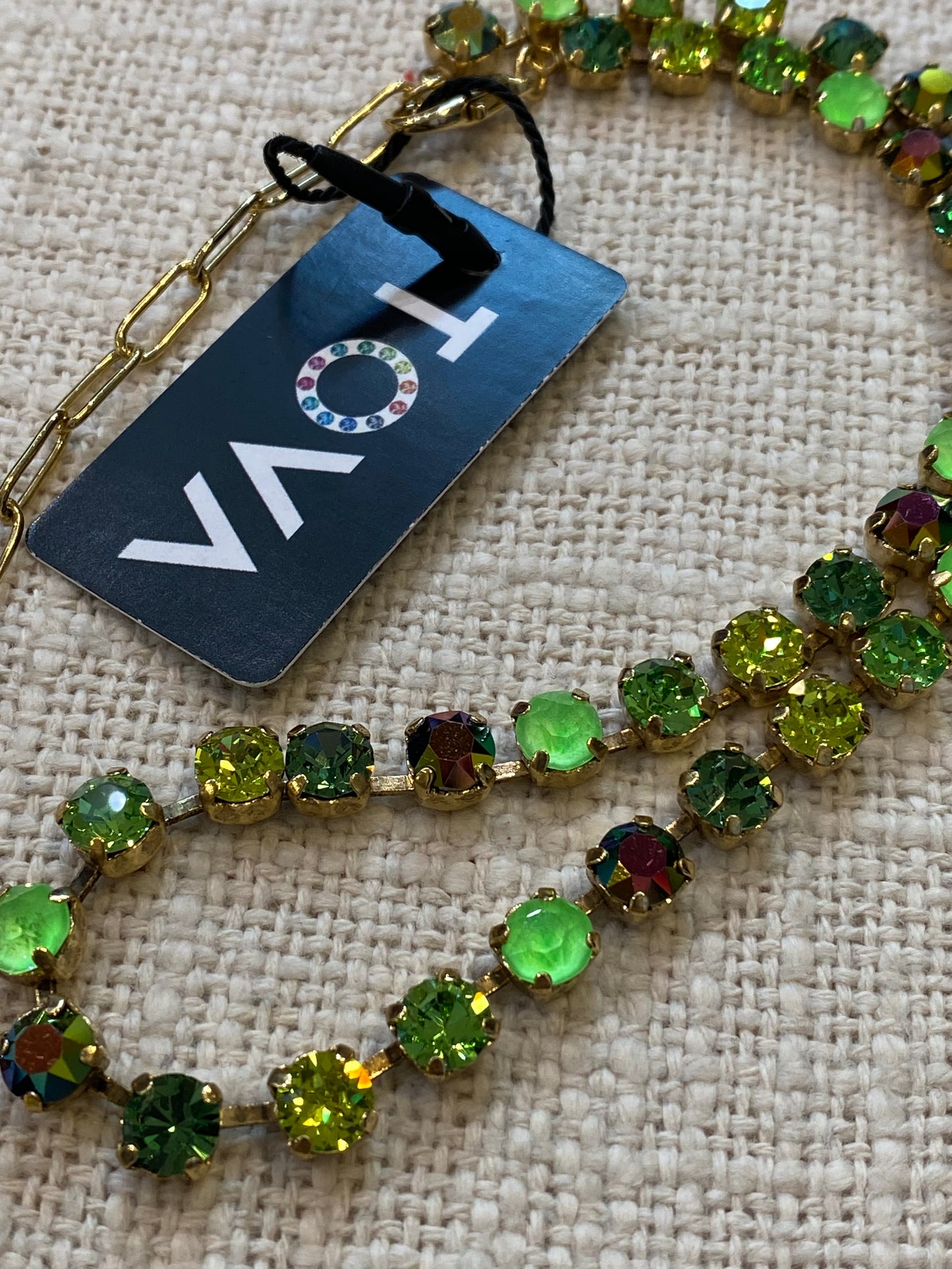 TOVA Oakland Necklace Mint Green