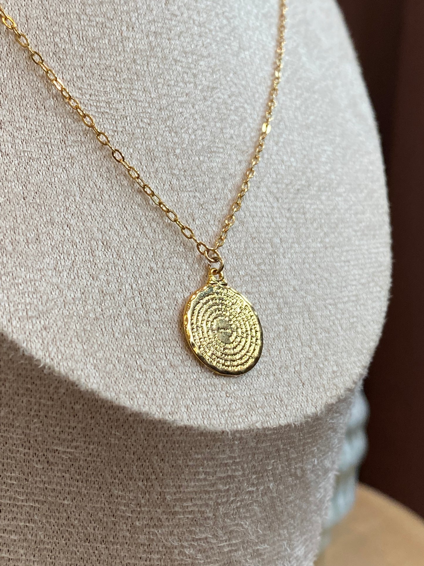 Indigo- Padre Nuestro Med Necklace