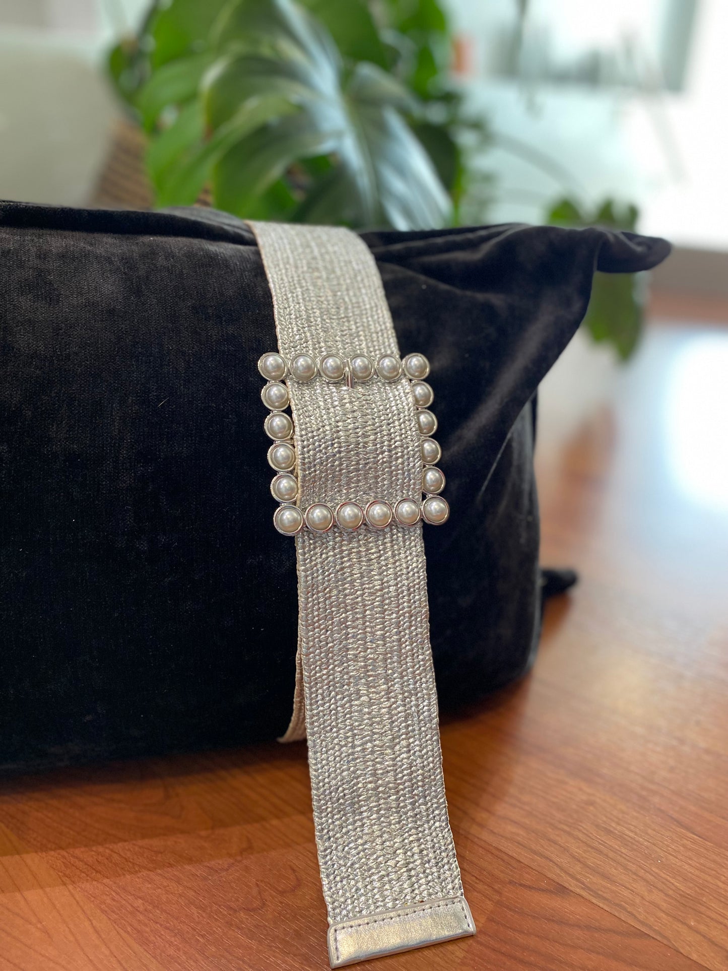 Pearl Square Buckle Belt