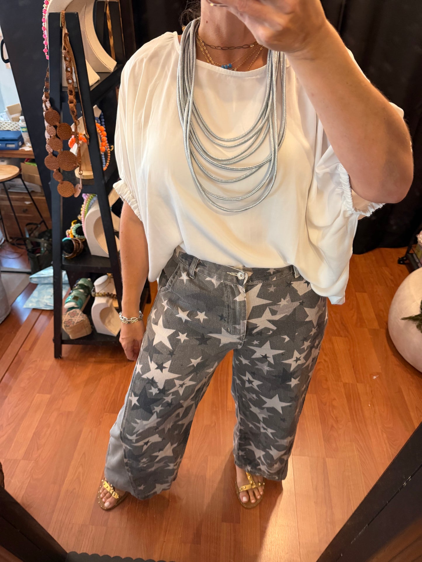 Charcoal Star Pants