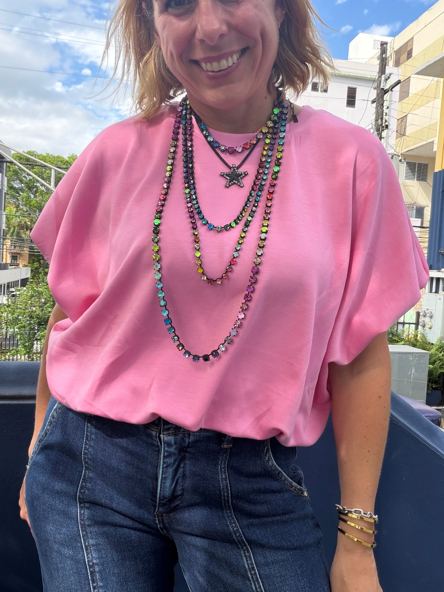 Hibiscus Bubble Top