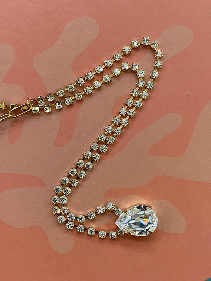 TOVA Milli Necklace in Clear