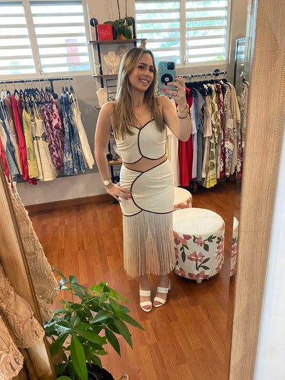 Valeria Fringe Skirt