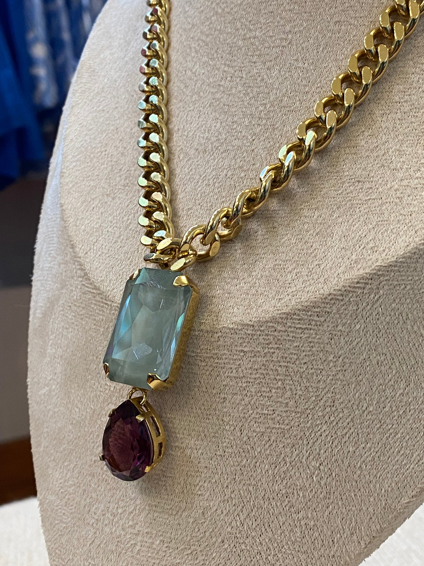 TOVA Ashe 2 Stone Necklace