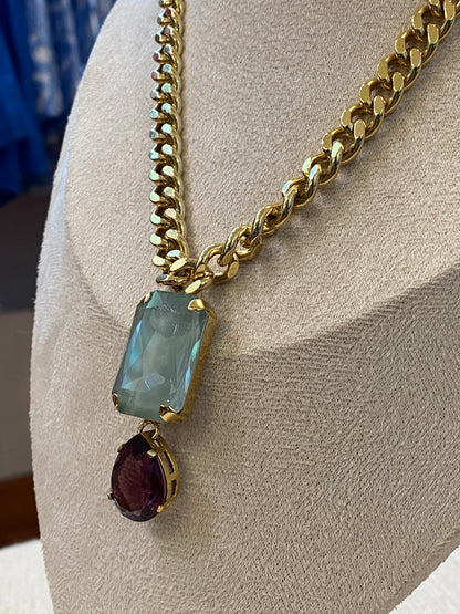 TOVA Ashe 2 Stone Necklace