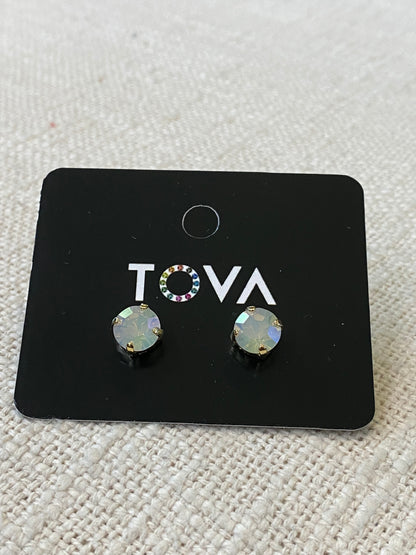 TOVA Oakland Studs White Opal