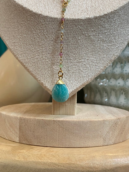 Indigo - Mallorca Multi Tourma Necklace