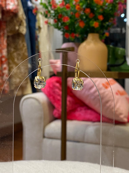 TOVA Oakland Earings Clear