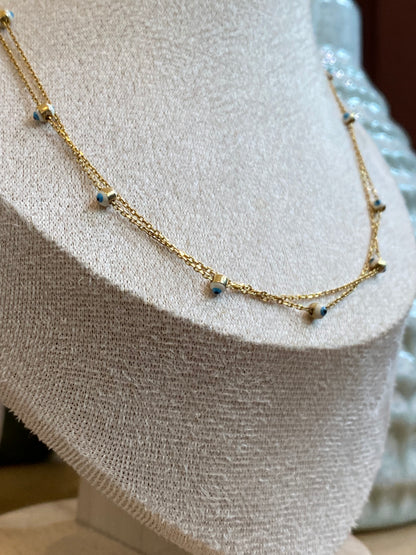 Indigo- Ojitos Necklace