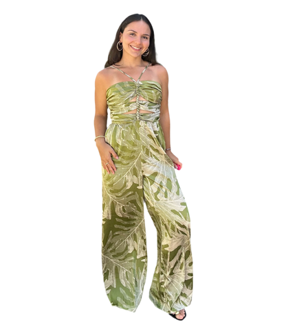 Leaves Green Jumpsuit