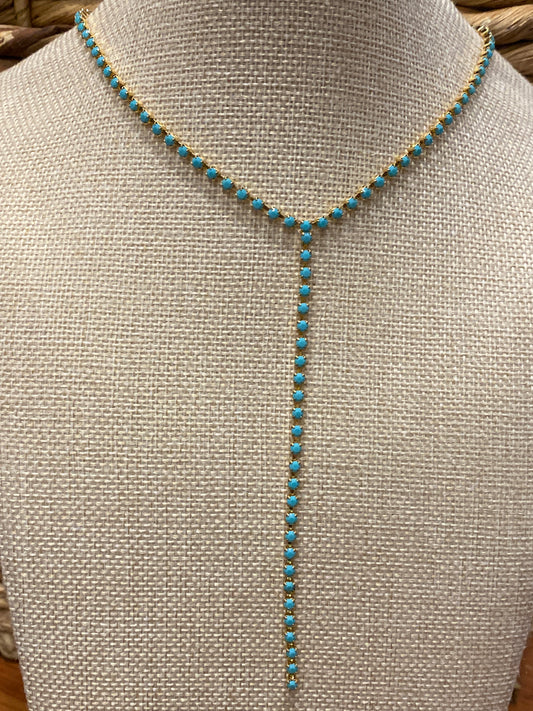 TOVA Kassandra Necklace Turquesa