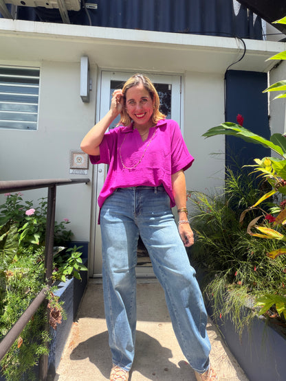 Magenta Top
