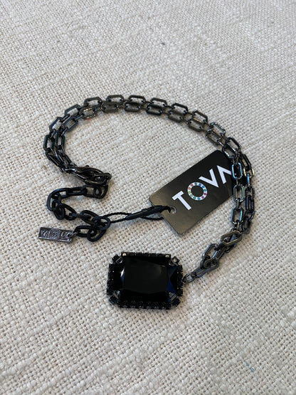 TOVA Black Sky Mini Soleil Necklace