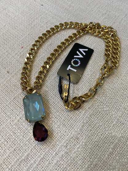 TOVA Ashe 2 Stone Necklace