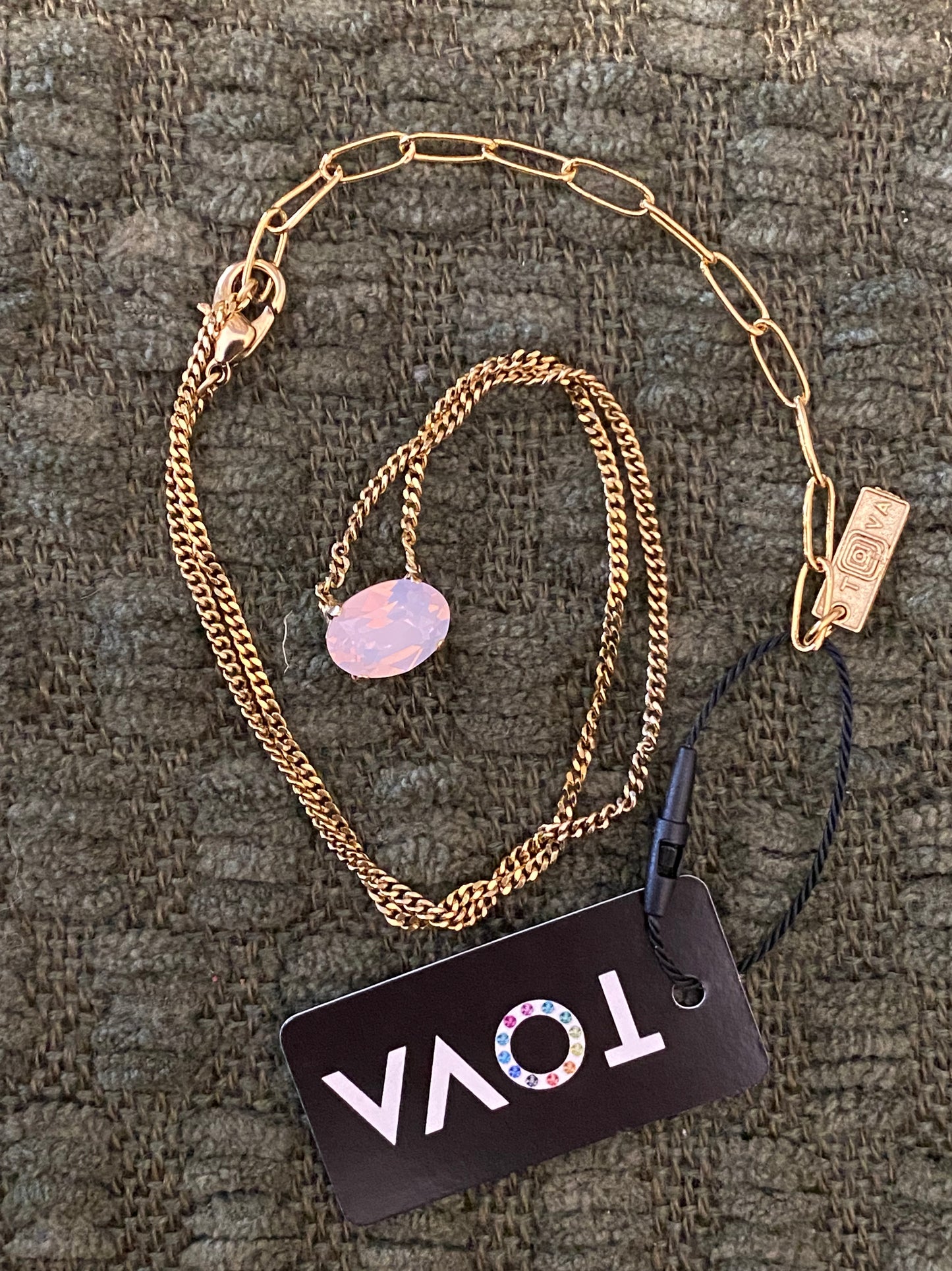 TOVA Iza Necklace in Light Pink
