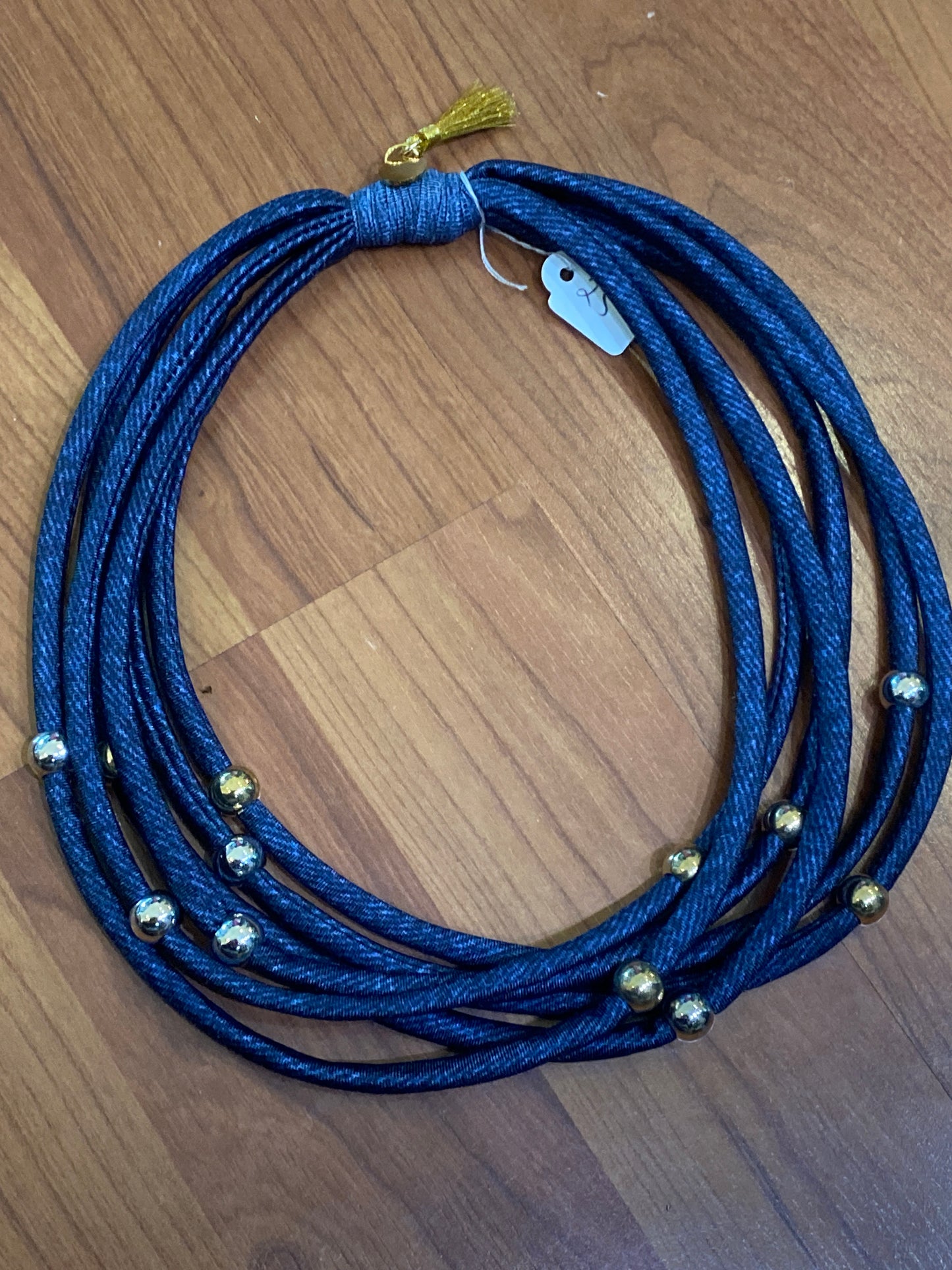 Flecos Cortos Demin Beaded