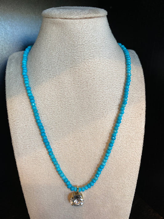 Tova Necklace Turquesa/Clear