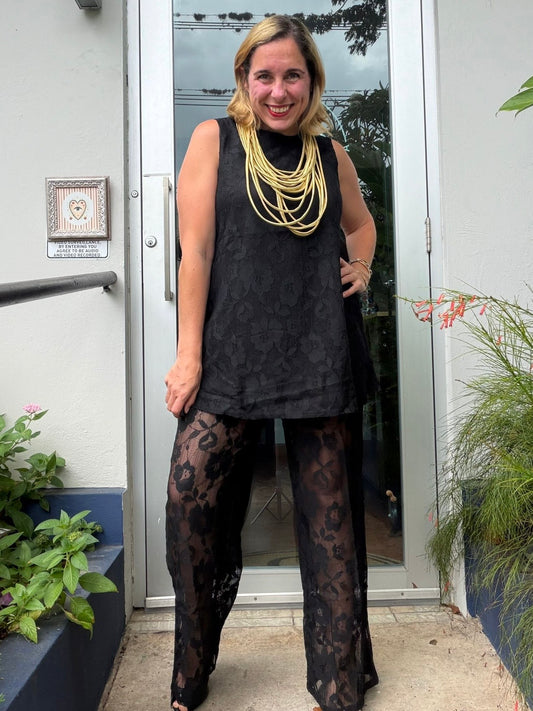 Alessia Black Lace Set