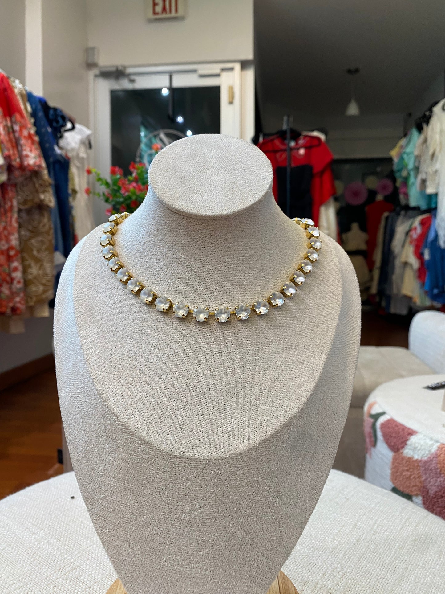 TOVA Oakland Necklace White Gold