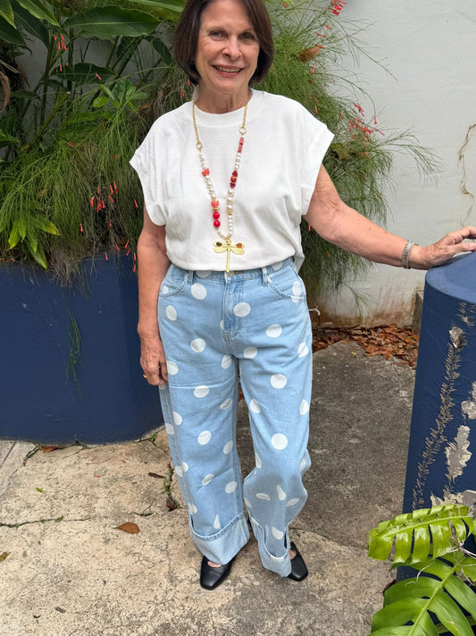 Polka Dots Denim