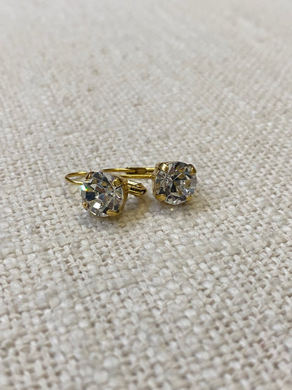 TOVA Oakland Earings Clear