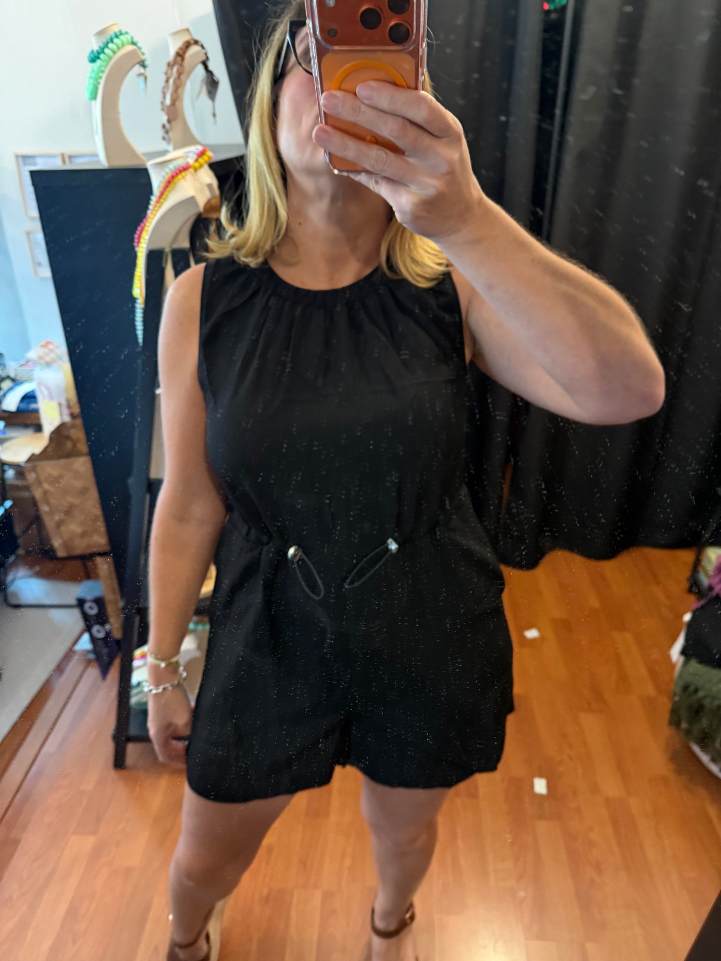 Nina Black Romper
