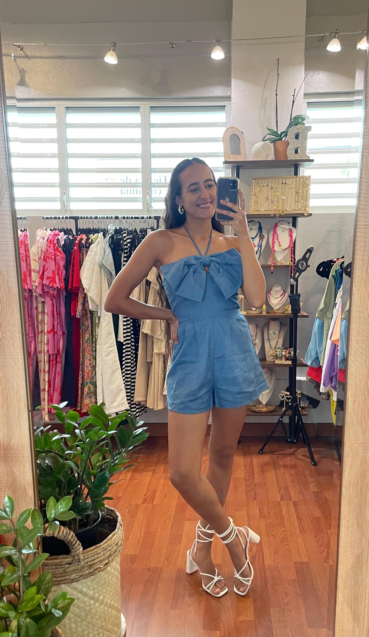 Front bow romper