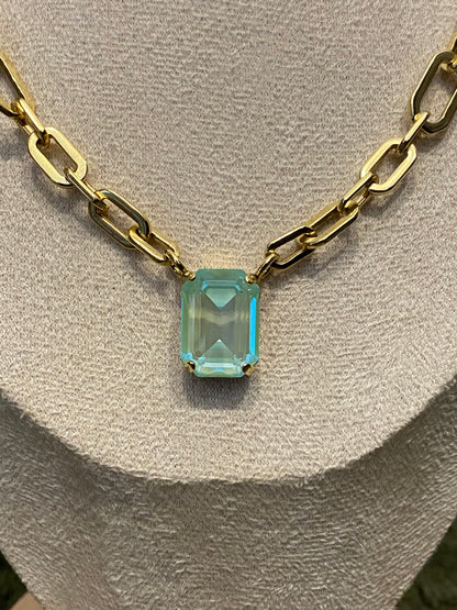 TOVA Dereka Necklace in Mint
