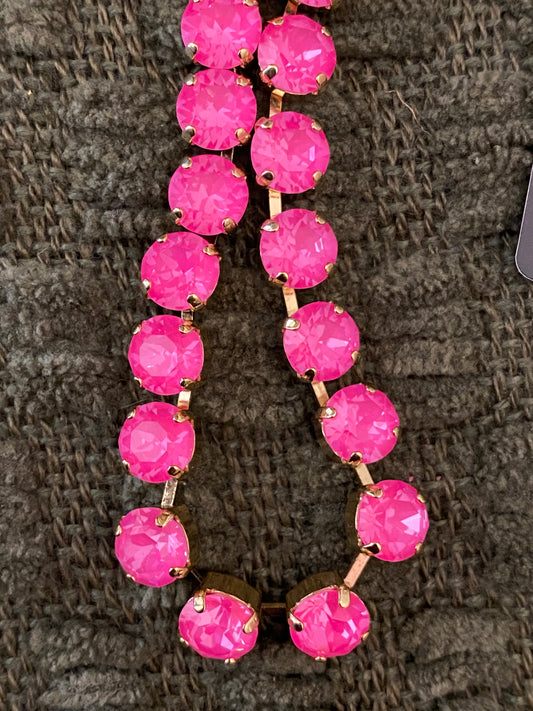 TOVA Oakland Necklace in Fuchsia