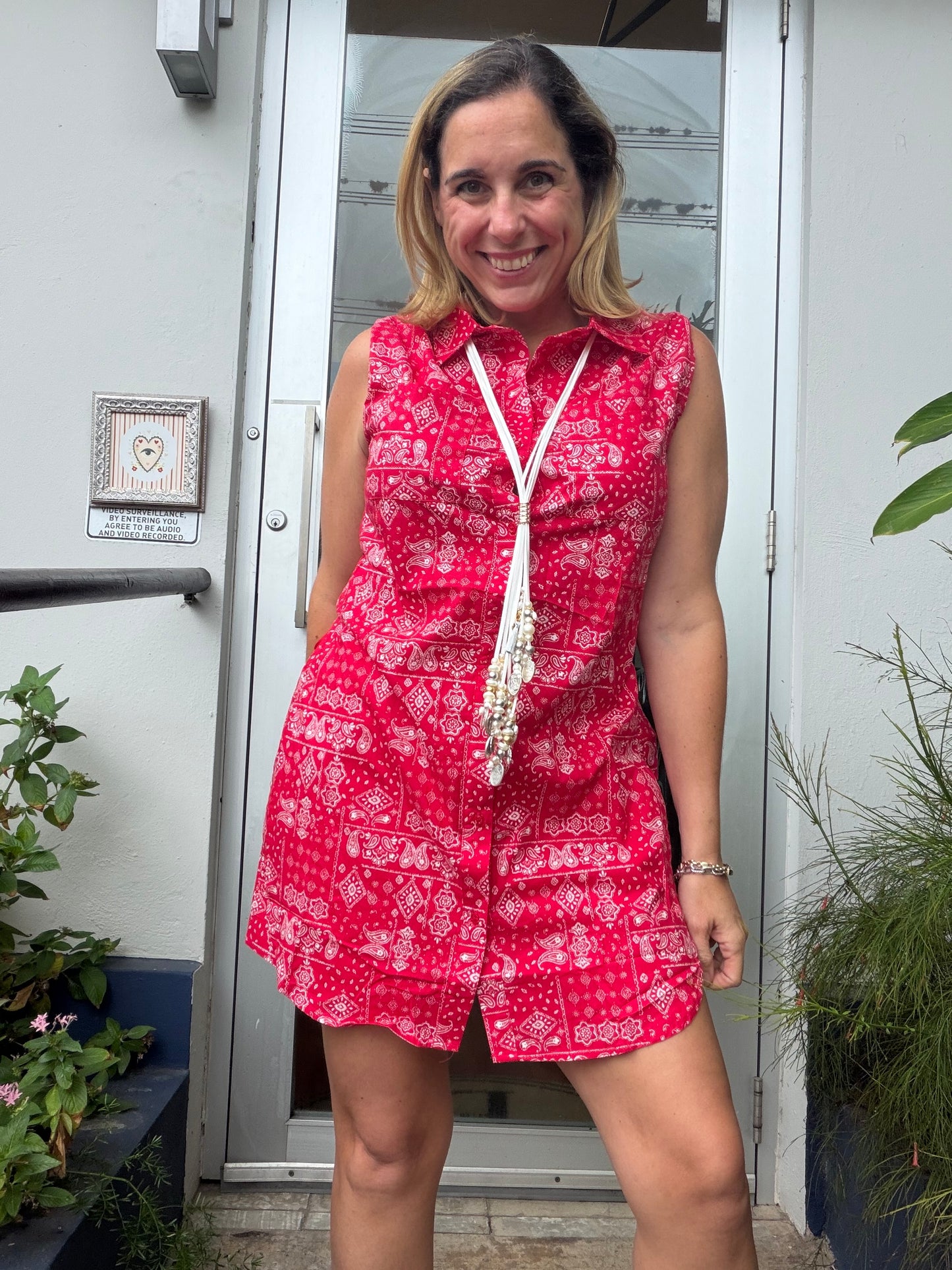 Red Bandana Romper
