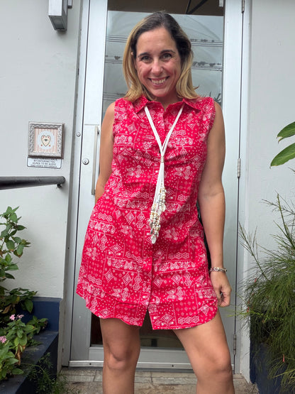 Red Bandana Romper