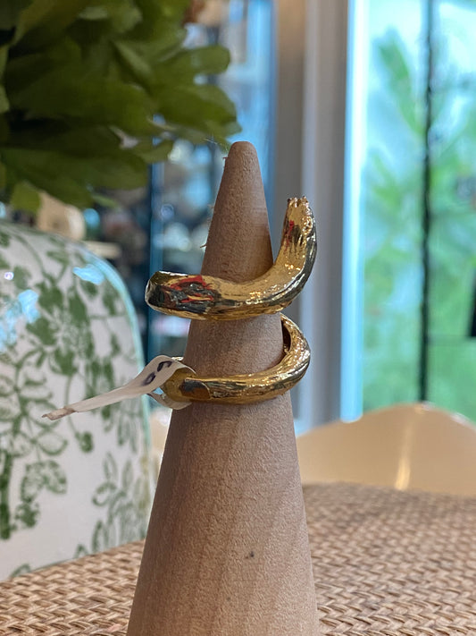 Indigo- Trama Snake Ring