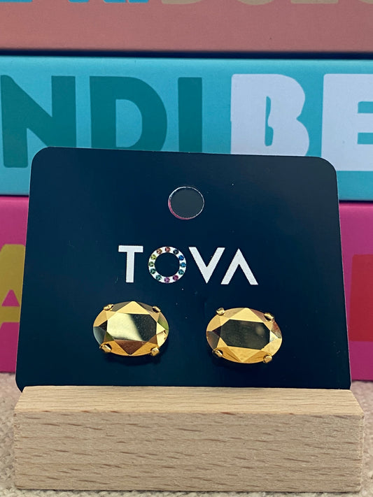 TOVA Iza Studs in Aurum