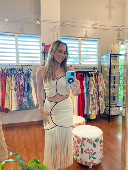 Valeria Fringe Skirt