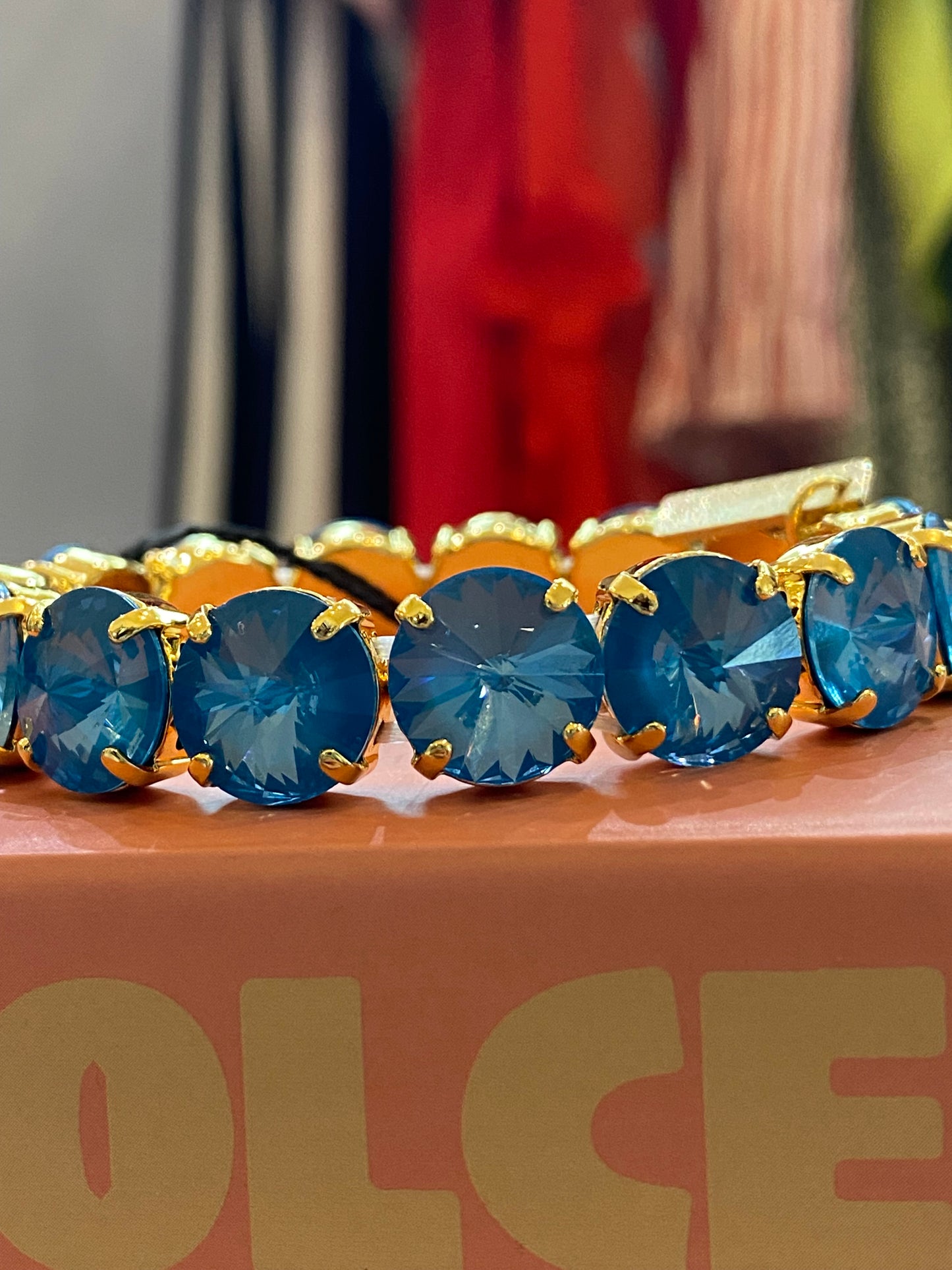 TOVA Croatia Stretch Bracelet in Teal Ignite